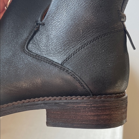 Franco Sarto Black Leather Hyla Ankle Boots Size 7.5 - Picture 12 of 14